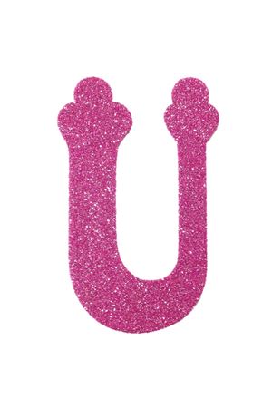 Eva Simli Ü Harf Pembe 12 cm