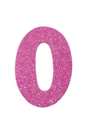 Eva Simli O Harf Pembe 12 cm