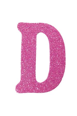 Eva Simli D Harf Pembe 12 cm