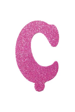 Eva Simli Ç Harf Pembe 12 cm