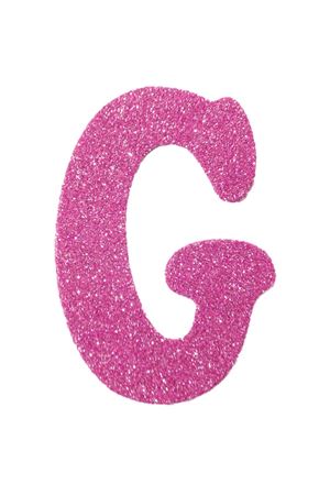 Eva Simli G Harf Pembe 12 cm