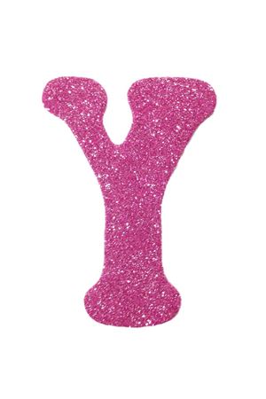 Eva Simli Y Harf Pembe 12 cm