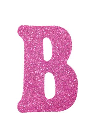 Eva Simli B Harf Pembe 12 cm