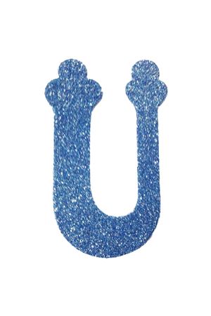 Eva Simli Ü Harf Turkuaz 12 cm