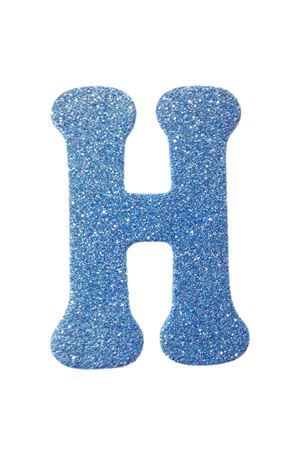 Eva Simli H Harf Turkuaz 12 cm