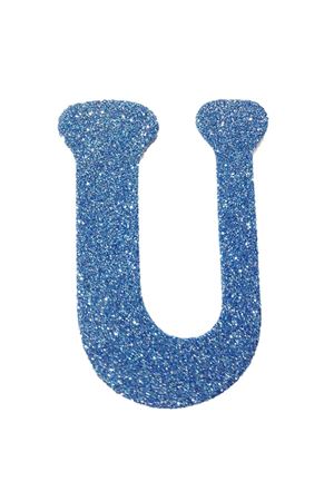 Eva Simli U Harf Turkuaz 12 cm