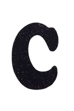 Eva Simli C Harf Siyah 12 cm