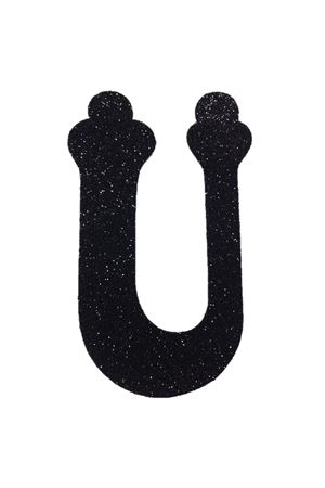 Eva Simli Ü Harf Siyah 12 cm