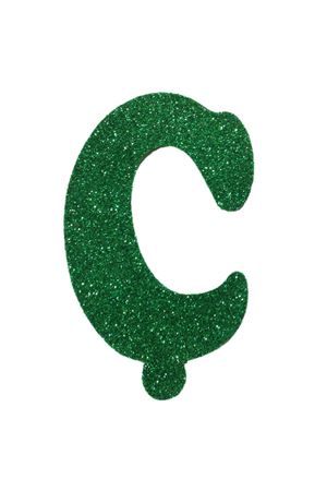 Eva Simli Ç Harf Yeşil 12 cm