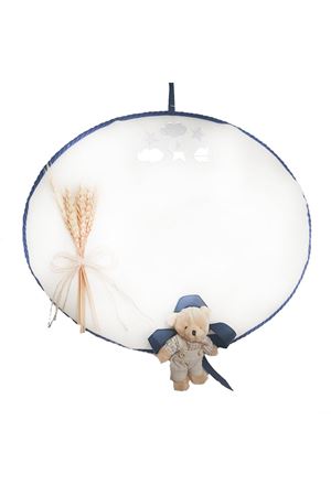 Bebek Kapı Süsü Başaklı Oval Lacivert