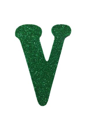 Eva Simli V Harf Yeşil 12 cm