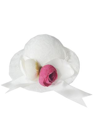 Şapka İğnelik Kadife Beyaz