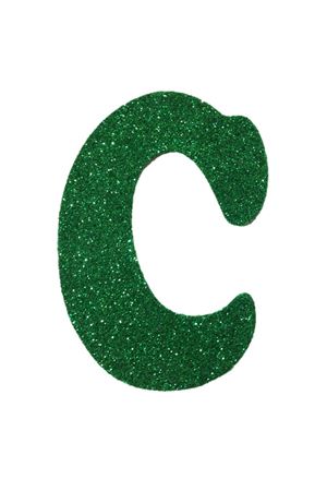 Eva Simli C Harf Yeşil 12 cm