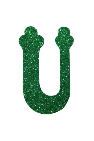 Eva Simli Ü Harf Yeşil 12 cm