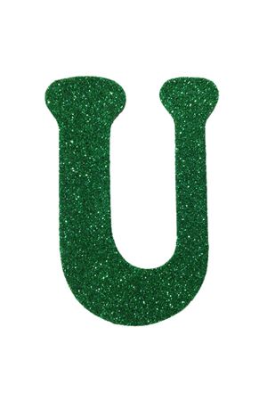 Eva Simli U Harf Yeşil 12 cm