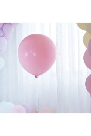 Makaron Balon Pembe 50 Adet