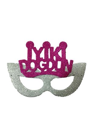 Eva İyi ki Doğdun Maske Fuşya