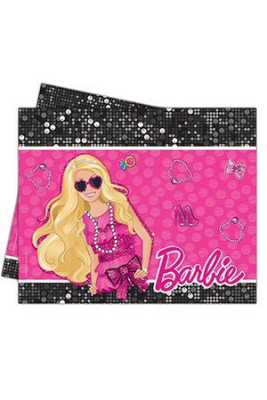 Barbie Plastik Masa Örtüsü