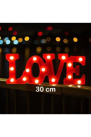 Love Yazılı Işıklı Led