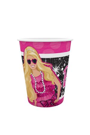Barbie Karton Bardak 8 Adet
