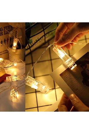 Led Işıklı Fotoğraf Mandalı 10'lu