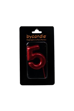 Rakam Mum 5 Yaş Kırmızı