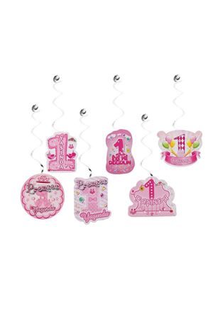 Prenses 1 Yaşında Tavan Süs Pembe