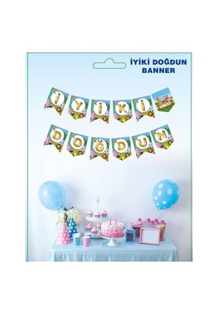 Safari İyi ki Doğdun Banner Mavi