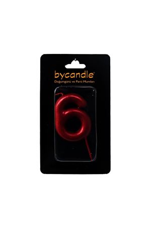 Rakam Mum 6 Yaş Kırmızı