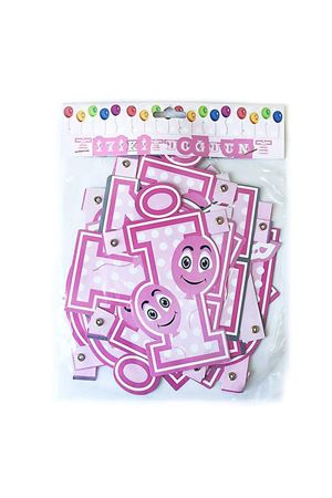 İyi ki Doğdun Banner Pembe