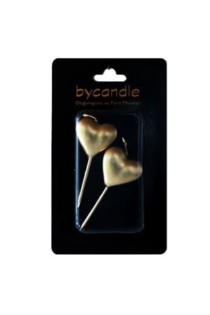 Kalp Mum Gold 2 Adet