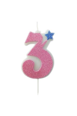 Simli Eva Rakam Mum Pembe 3 Yaş