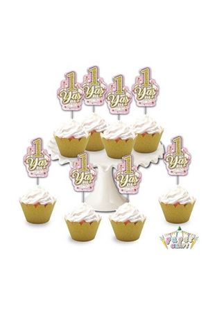 1 Yaş Simli Eva Kürdan Pembe 8 Adet