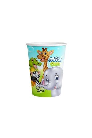 Safari Jungle Club Karton Bardak 8 Adet