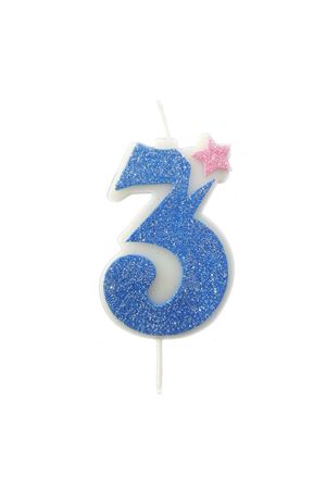 Simli Eva Rakam Mum Mavi 3 Yaş