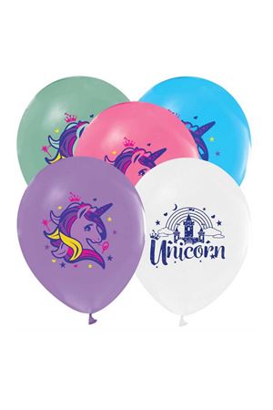Unicorn Baskılı Balon 100 Adet