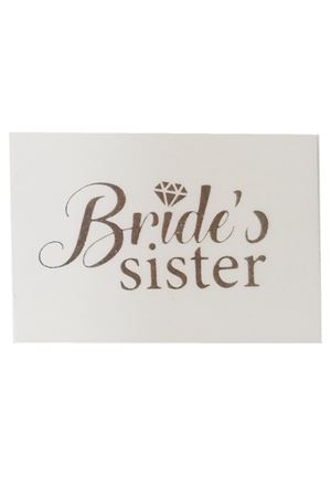 Bride Sister Geçici Dövme Gümüş 10 Adet