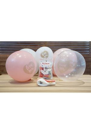 Love You Baskılı Balon 100 Adet