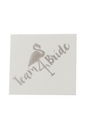 Flamingo Team Bride Dövme Gümüş 10 Adet