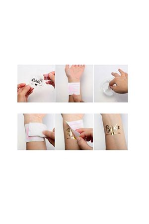 Flamingo Team Bride Dövme Gümüş 10 Adet