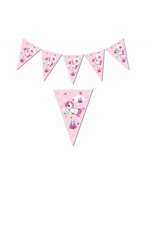 Unicorn Pembe Üçgen Flama 10 Adet