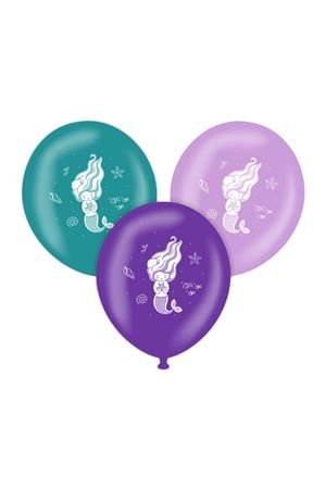 Deniz Kızı Baskılı Balon 10 Adet