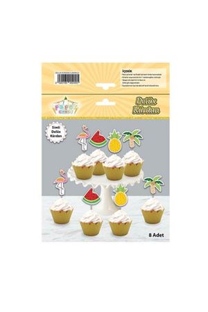 Flamingo Simli Eva Kürdan 8 Adet