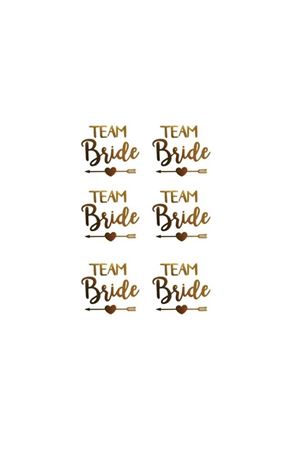 Team Bride Geçici Dövme Gold 10 Adet