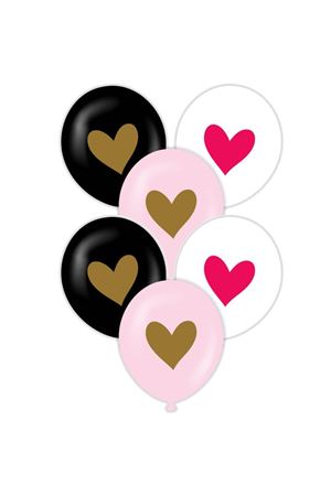 Kalp Baskılı Balon 100 Adet