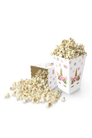 Unicorn Çiçekli Mısır Kutusu 8 Adet