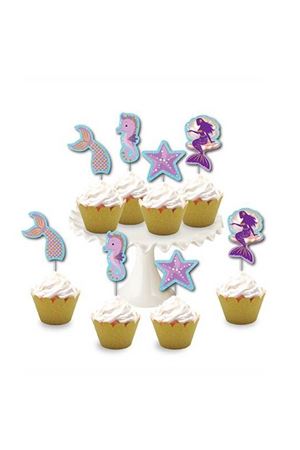 Deniz Kızı Simli Eva Kürdan 8 Adet