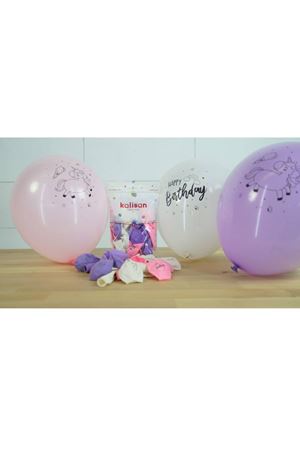 Happy Birthday Unicorn Balon 100 Adet