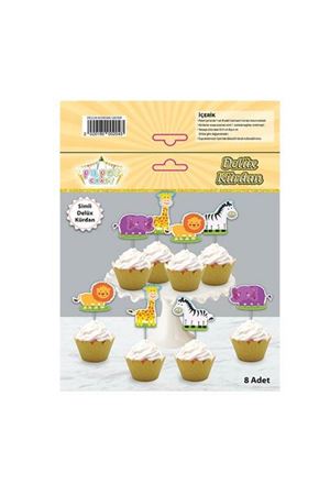 Safari Simli Eva Kürdan 8 Adet