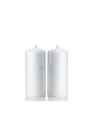 Silindir Mum Soft Beyaz 2 Adet